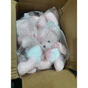 Baby Shower Décor & Game Bundle with 11 Diaper Teddy Bears & Decor Kit